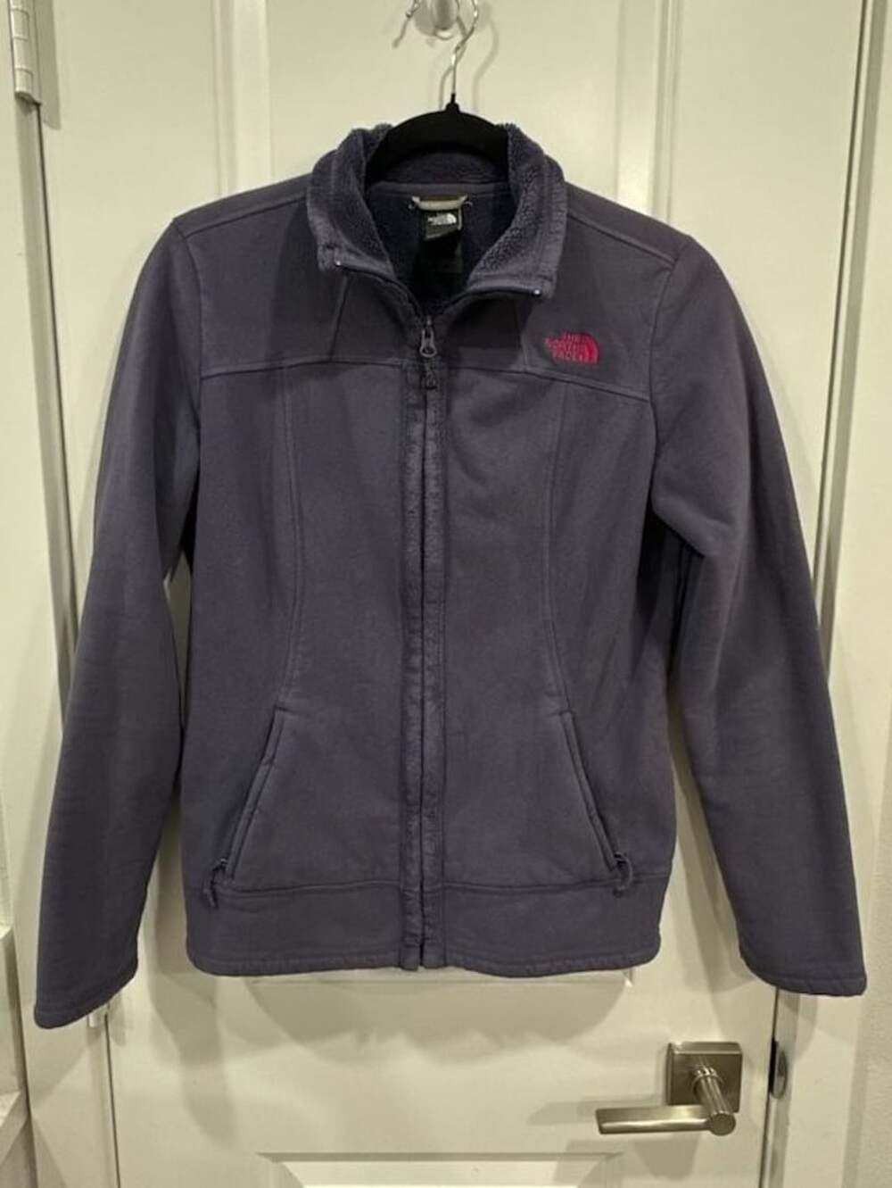 The North Face Full Zip Fleece Jacket Women's Medium Purple Gray